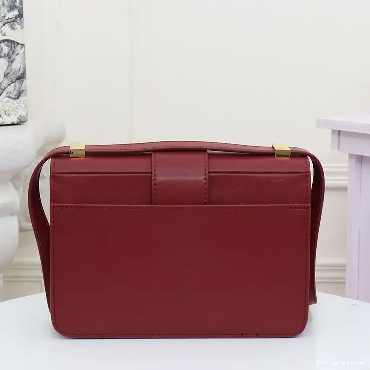 Cheap Dior Montaigne Box Calfskin 30 Bag Burgundy 0420 Luxury